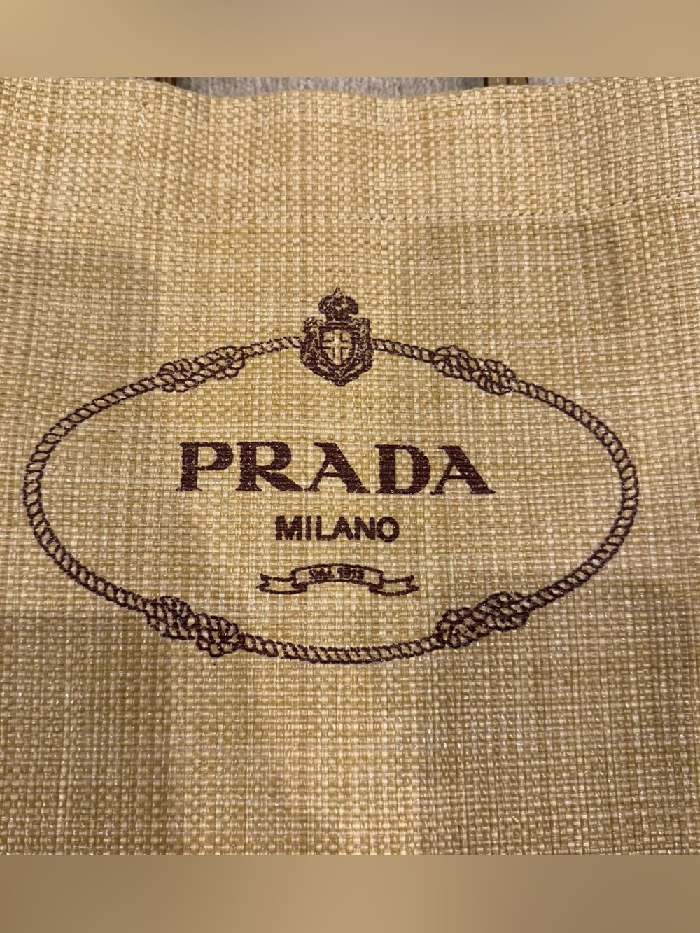 Prada Raffia Tote Bag - Picture 2 of 13